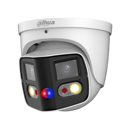 Comprar Dahua DAHUA-4229-FO DH-IPC-PDW3849P-A180-E2-AS-PV-0280B Domo IP Dahua WizMind dual. Doble CMOS de 4MP. 8MP@20ips, AI H.265+, Smart H.265+. ICR, 0,005/0,0005 lux, Smart Light 25m. Óptica fija 2,8 mm. WDR 120dB, 3D-NR, 4 ROI. Proteccion perimetral,