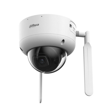 Comprar Dahua DAHUA-4231-FO DH-IPC-HDBW3441DR1P-AST-4G-NL668EAU-0280B Domo IP Dahua con 4G LTE. 4MP@20ips, AI H.265+, Smart H.265+. ICR, 0,005/0,0005 lux, Smart IR 50m. Óptica 2,8 mm. WDR 120dB. Protección perimetral, SMD 4.0. Incorpora micrófono y altav