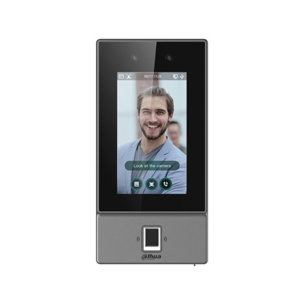 Dahua DAHUA-4265 DHI-ASI6214S-PW Terminal control de accesos Dahua por reconocimiento facial. Pantalla táctil de 4,3 pulgadas. H