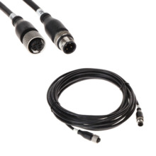 Dahua DAHUA-4619 MC-DF4-DM4-6 Cable de red de 6 metros con conectores M12 macho-hembra. Para conectar cámaras IP de vehículos a