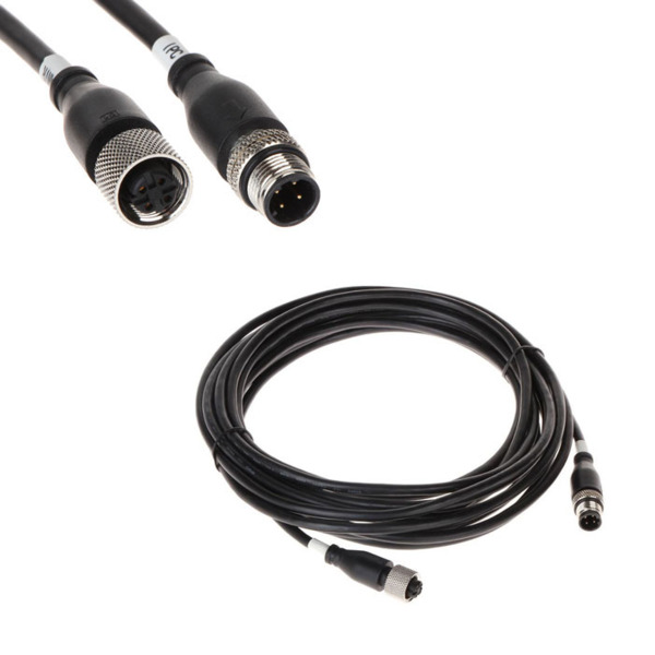 Dahua DAHUA-4619 MC-DF4-DM4-6 Cable de red de 6 metros con conectores M12 macho-hembra. Para conectar cámaras IP de vehículos a
