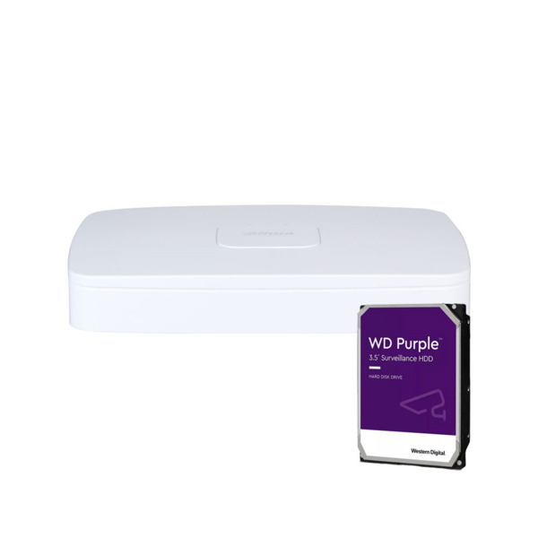Dahua DAHUA-4625-2TB DHI-NVR4108-8P-EI-2TB NVR IP Dahua WizSense de 8 canales. Smart H.265+/Smart H.264+. Hasta 256/256 Mbps de