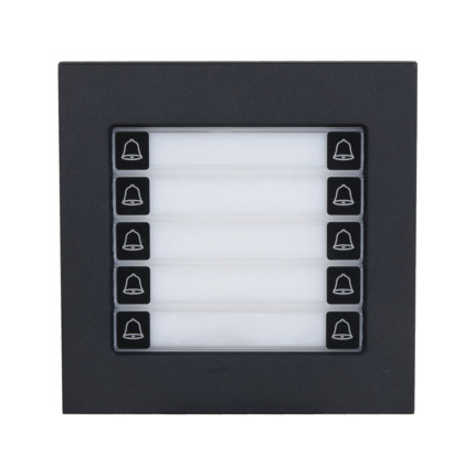 Comprar Dahua DAHUA-4784 DHI-VTO4202FB-MDB10 Módulo de diez botones Dahua para videoporteros IP VTO. Carcasa de aleación de aluminio. Alimentación 5 VDC desde otros módulos. Instalación empotrada o en superficie. Protección IK07. Protección IP65. Certifi