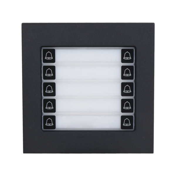 Dahua DAHUA-4784 DHI-VTO4202FB-MDB10 Módulo de diez botones Dahua para videoporteros IP VTO. Carcasa de aleación de aluminio. Al