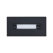 Dahua DAHUA-4788 DHI-VTO4103FB-MDB2 Módulo de pulsador Dahua en acabado negro con 2 botones mecánicos. Integración en sistemas m
