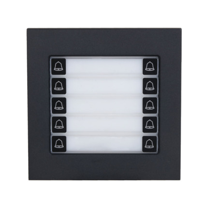 Comprar Dahua DAHUA-4790 DHI-VTO4103FB-MDB10 Módulo pulsador Dahua con 10 botones mecánicos. Acabado en negro. Integración con sistemas modulares VTO4100. Carcasa metálica. Protección IP65 e IK07. Instalación empotrada o en superficie. Alimentación desde