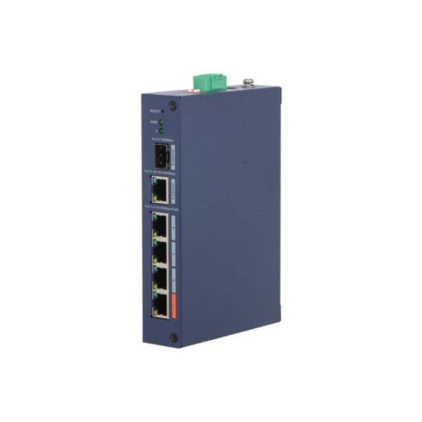 Dahua DAHUA-4924 DH-CHS4106-4ET-60 Switch L2 PoE gestionado en la nube Dahua. 4 puertos PoE 10/100 Mbps y 2 uplink (1 RJ45 GbE,