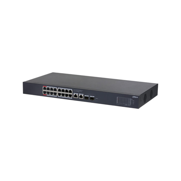 Dahua DAHUA-4969 DH-CS4220-16GT-240-V2 Switch PoE Dahua Serie CS4000. 20 puertos Gigabit, de los cuales 16 son PoE con presupues