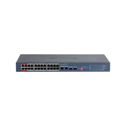 Comprar Dahua DAHUA-4981 DH-CS4228-24GT-375-V2 Switch gestionable Smart Dahua Serie CS4228. 24 puertos PoE Gigabit y 4 uplink (2 RJ45 + 2 SFP). Administrable localmente o por la nube mediante DoLynk Care. Hasta 90 W por puerto BT y presupuesto total de 3