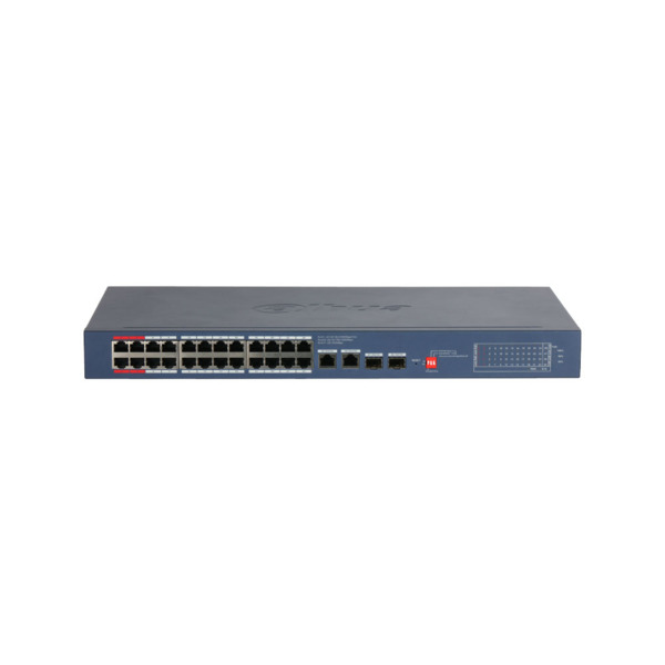 Dahua DAHUA-4981 DH-CS4228-24GT-375-V2 Switch gestionable Smart Dahua Serie CS4228. 24 puertos PoE Gigabit y 4 uplink (2 RJ45 +