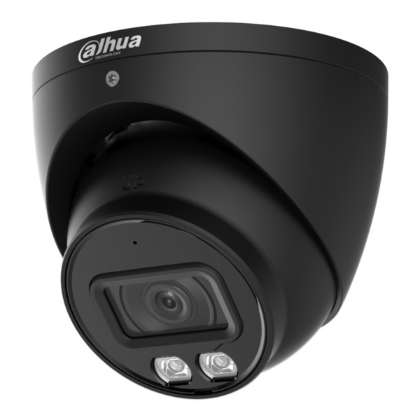 Dahua HAC-HDW1200T-IL-A-0280B-S6-B MiniDomo HDCVI 4EN1 2M 1080P Iluminación Dual LED40m/IR40m 2.8mm IP67 MIC. Color Negro