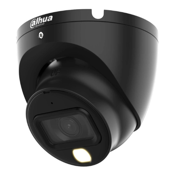 Dahua HAC-HDW1200TLM-IL-A-0280B-S6-B MiniDomo HDCVI 4EN1 2M 1080P Iluminación Dual LED20m/IR20m 2.8mm IP67 MIC Color negro