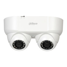 Dahua HAC-HDW2241M-E2 MiniDomo HDCVI 2M de Doble Lente DN ICR WDR Starlight IR30m 0Lux 3.6mm IP67 AUDIO Broadcast