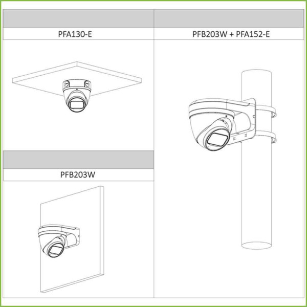 Dahua HAC-HDW2241T-Z-A-B MiniDomo HDCVI 4EN1 2M 1080P WDR Starlight IR60m 2.7-13.5mm IP67 AUDIO MIC Color negro (3)