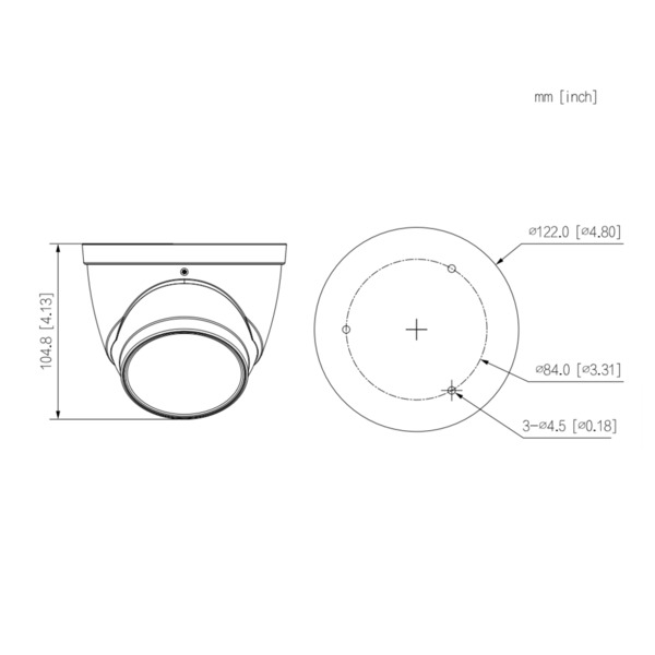Dahua HAC-HDW2802T-Z-A-S2 MiniDomo HDCVI 4K DN WDR Starlight IR60m 2.7-13.5VFM IP67 MIC (1)