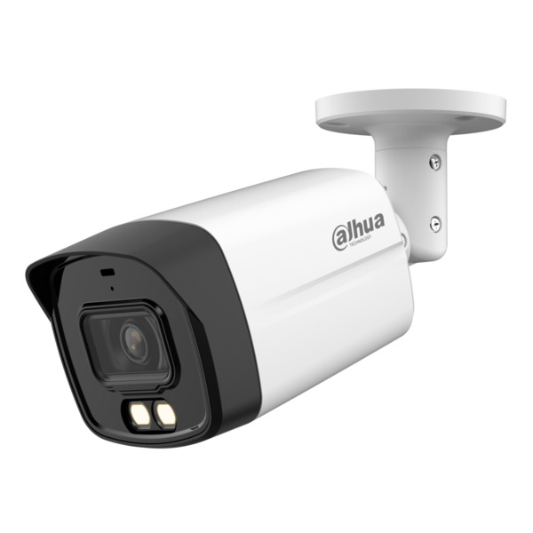 Dahua HAC-HFW1509TLM-IL-A-0280B-S2 Tubular HDCVI 4EN1 5M FULL COLOR WDR Iluminación Dual LED40m/IR40m 2.8mm IP67 MIC
