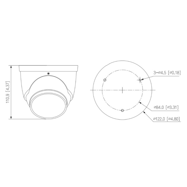 Dahua HAC-ME1509H-A-PV-0360B-S2 Domo HDCVI TiOC 4EN1 5M WDR Iluminación Dual LED40m/IR40m 3.6mm IP67 MIC (3)