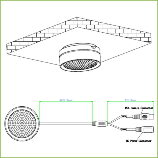 Dahua HAP120 Micrófono Omni-direccional Alta Fidelidad para Superfície (2)