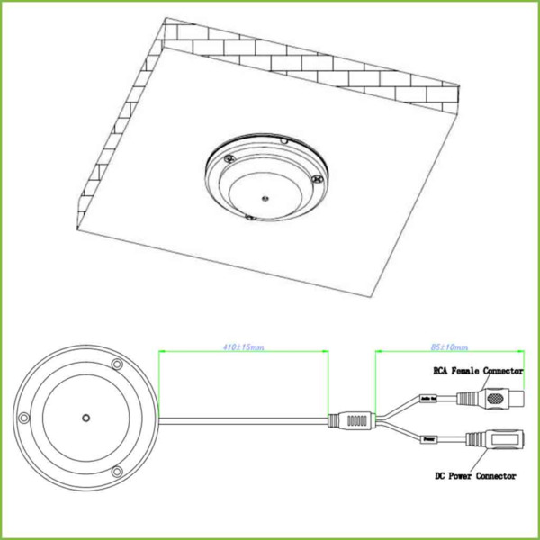 Dahua HAP320-V Micrófono Omni-direccional Alta Fidelidad para Superfície IP66 IK10 Metálico (2)