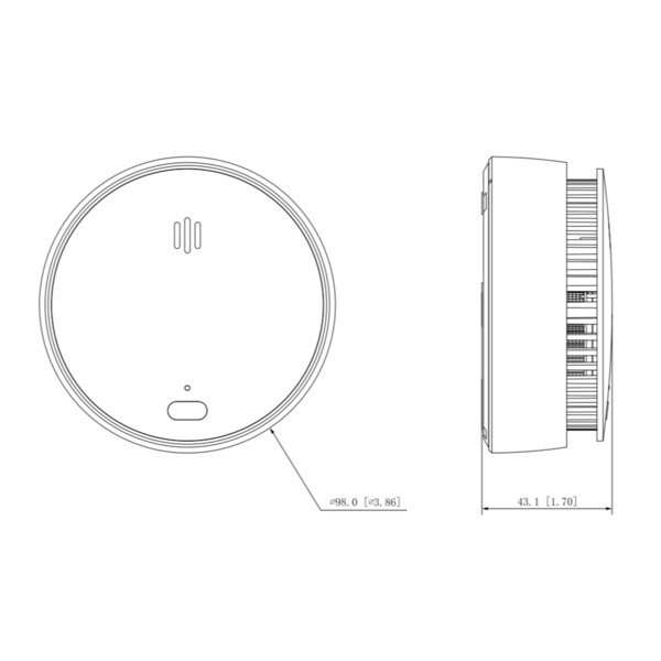 Dahua HY-SA20A Detector de humo autónomo fotoeléctrico de interior (1)