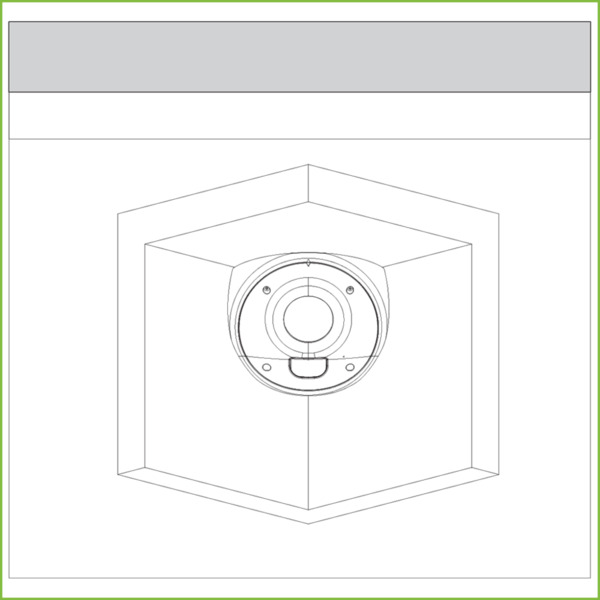 Dahua IPC-HCBW8442 Domo CORNER IP H265 AI 4M DN SMART WDR140dB Starlight IVS IR10m 2.5mm IK10+50J IP67 PoE SD MIC (2)