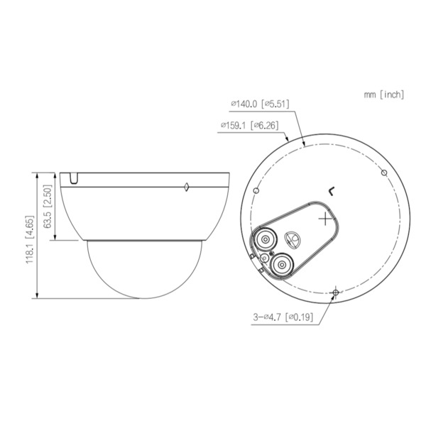 Dahua IPC-HDBW5241E-ZE-S3 Domo IP H265 2M WDR Deeplight IR40m 2.7-13.5VFM IK10 IP67 ePoE AUDIO E/S AI (1)