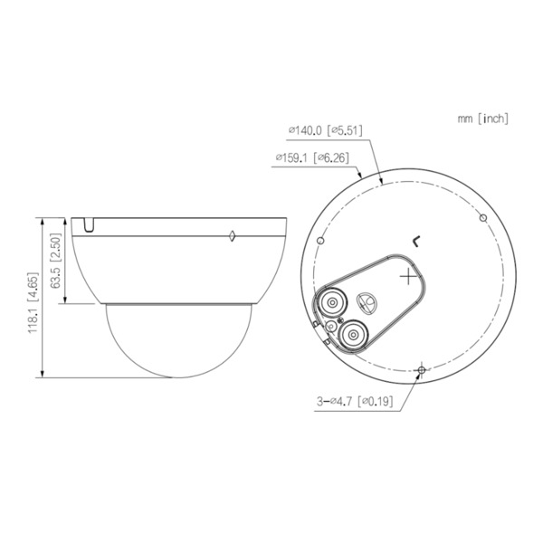 Dahua IPC-HDBW5442E-ZE-S3-B Domo IP H265 4M WDR140dB Deeplight IR40m 2.7-12VFM IK10 IP67 ePoE AUDIO E/S AI Color negro (1)