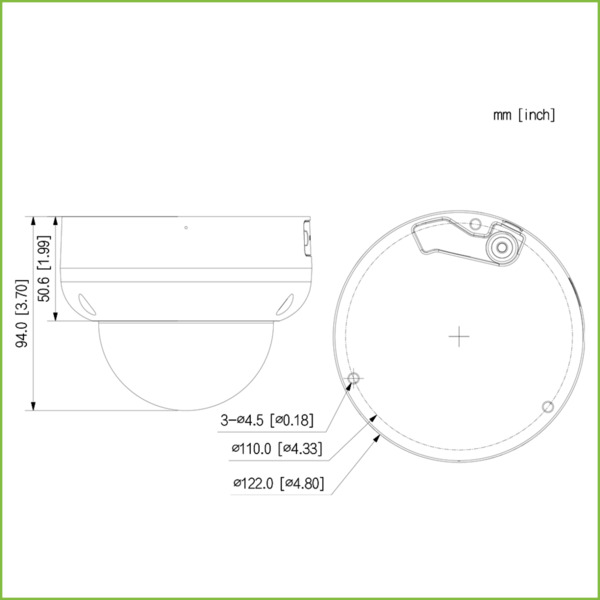 Dahua IPC-HDBW5449R-ASE-LED Domo IP H265 4M FULL COLOR 2.0 WDR 140dB Starlight LED30m 2.8mm IK10 IP67 ePoE AUDIO MIC AI (2)