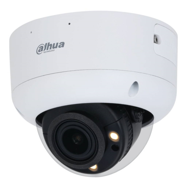 Dahua IPC-HDBW5449R1-ZE-LED Domo IP H265 4M FULL COLOR 2.0 WDR 140dB Starlight LED40m 2.7-12VFM IK10 IP67 ePoE AUDIO MIC E/S AI