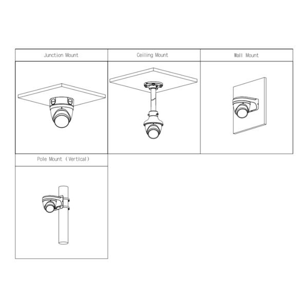 Dahua IPC-HDW2441T-ZS-B MiniDomo IP H265 4M DN WDR 3DNR Starlight IR40m 2.7-13.5VFM IP67 PoE SD MIC AI Colo Negro (2)