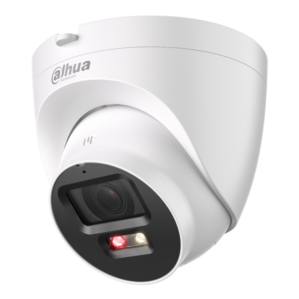 Dahua IPC-HDW2449T-S-PV-0280B MiniDomo IP 4M H265 FULL COLOR WDR Iluminación Dual LED30m/IR30m 2.8mm IP67 PoE MIC/Altavoz AI