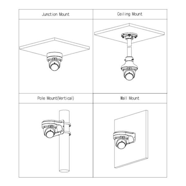 Dahua IPC-HDW3449QM-S-IL-0280B MiniDomo IP 4M H265 WDR Iluminación Dual LED50m/IR50m 2.8mm IP67 PoE MIC AI Quick Install (2)