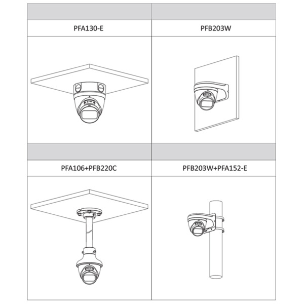 Dahua IPC-HDW3841T-ZS-S2 MiniDomo IP H265 8M 4K WDR Starlight IR40m 2.7-13.5VFM IP67 PoE SD MIC AI (2)