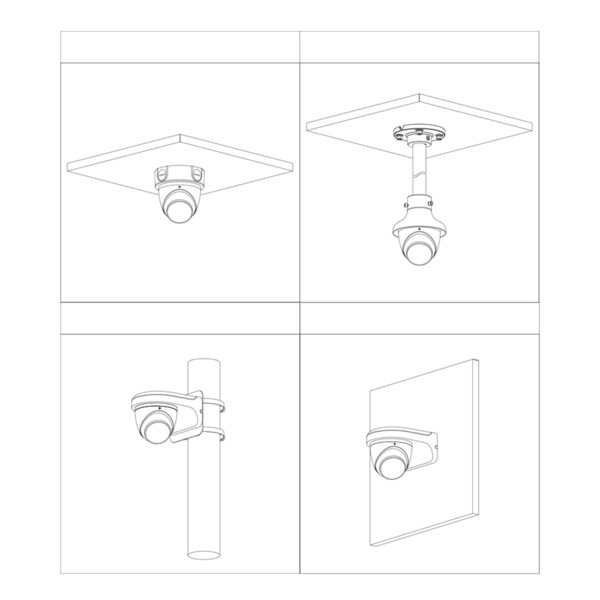 Dahua IPC-HDW5241TM-ASE MiniDomo IP H265 2M DN SMART WDR Starlight IVS IR30m 2.8mm IP67 PoE SD MIC AI (2)