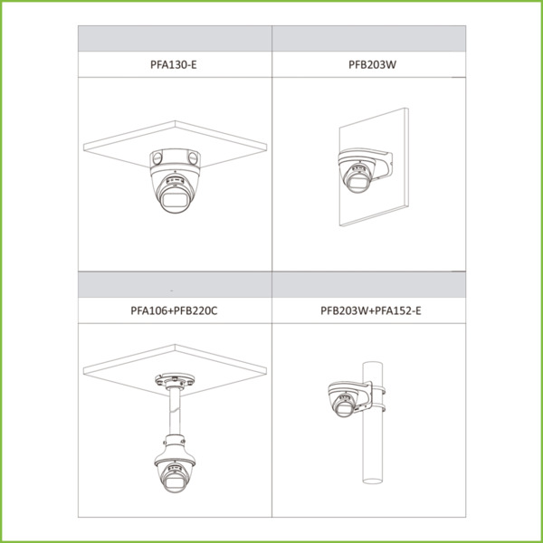 Dahua IPC-HDW5842T-ZE-S2 MiniDomo IP H265 8M WDR Starlight+ IR50m 2.7-12VFM IP67 ePoE MIC AI (2)
