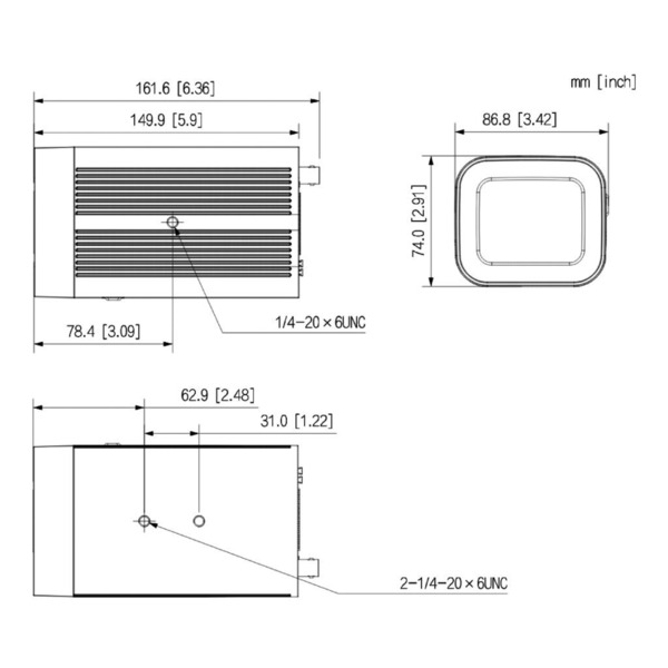 Dahua IPC-HF7442F-Z-X Box IP H265 4M WDR140dB Deeplight ePoE (sin óptica) 2E/2S AUDIO MIC AI (2)