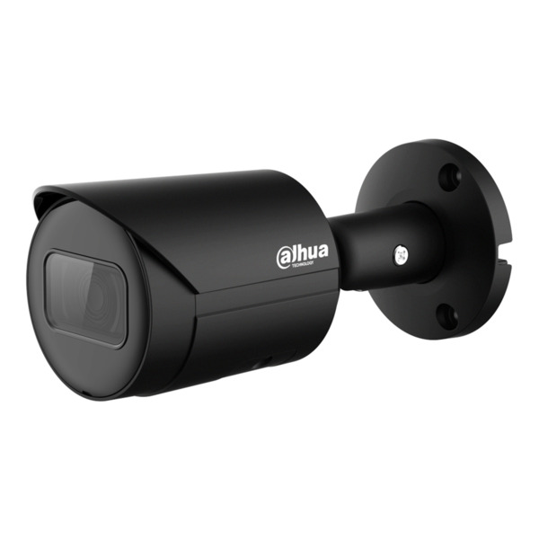 Dahua IPC-HFW2230S-S-0360B-S2-B Tubular IP H265 2M DN dWDR Starlight IVS 3DNR IR30m 3.6mm IP67 PoE Color Negro