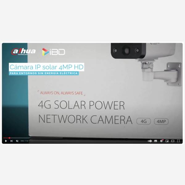 Dahua IPC-HFW2441DG-4G-SP-B Tubular IP H265 4M Iluminación Dual LED20m/IR30m 3.6mm IP67 PIR MIC/Altavoz E/S 4G AI + Panel Solar (4)