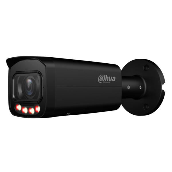 Dahua IPC-HFW2449T-ZAS-IL-B Tubular IP 4M H265 FULL COLOR WDR Iluminación Dual LED60m/IR60m 2.7-13.5mm IP67 PoE AUDIO MIC E/S AI