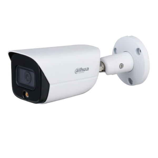 Dahua IPC-HFW3549E-AS-LED-0360B Tubular IP H265 5M FULL COLOR WDR IVS SMD LED30m 3.6mm IP67 PoE SD MIC AUDIO E/S AI