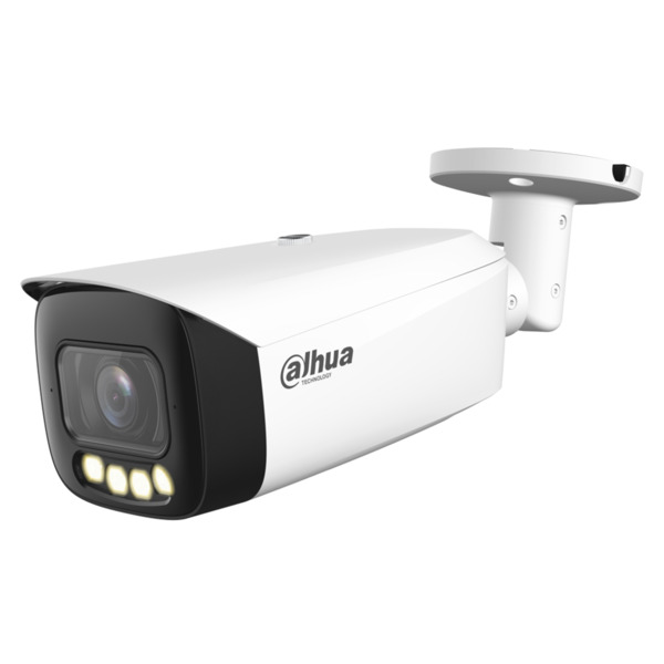 Dahua IPC-HFW5449T1-ZE-LED-S2 Tubular IP H265 4M FULL COLOR 2.0 WDR140dB LED70m 2.7-12VFM IP67 ePoE SD AUDIO MIC E/S AI
