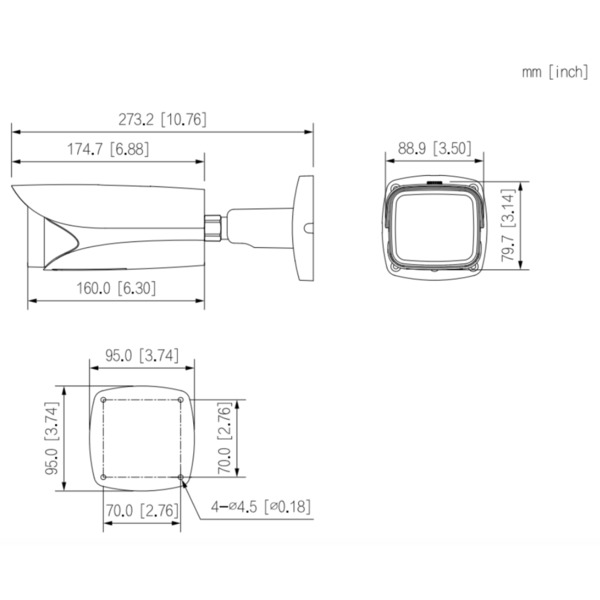 Dahua IPC-HFW5842E-Z4E-S3 Tubular IP H265 8M 4K WDR Deeplight IR120m 8-32VFM IK10 IP67 ePoE SD AUDIO E/S AI (2)