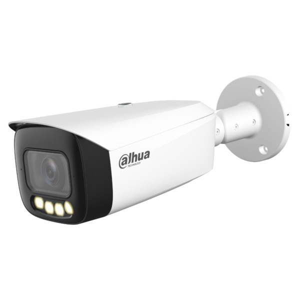 Dahua IPC-HFW5849T1-ASE-LED-0360B-S2 Tubular IP H265 8M FULL COLOR WDR140dB Starlight LED60m 3.6mm IP67 ePoE SD MIC AUDIO E/S AI (1)