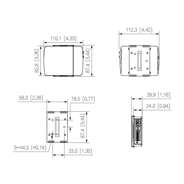 Dahua IPC-HUM8241E-E1-L4 Minicámara IP H265 Pinhole 2M WDR 2.8mm AUDIO E/S + Unidad principal AI (2)