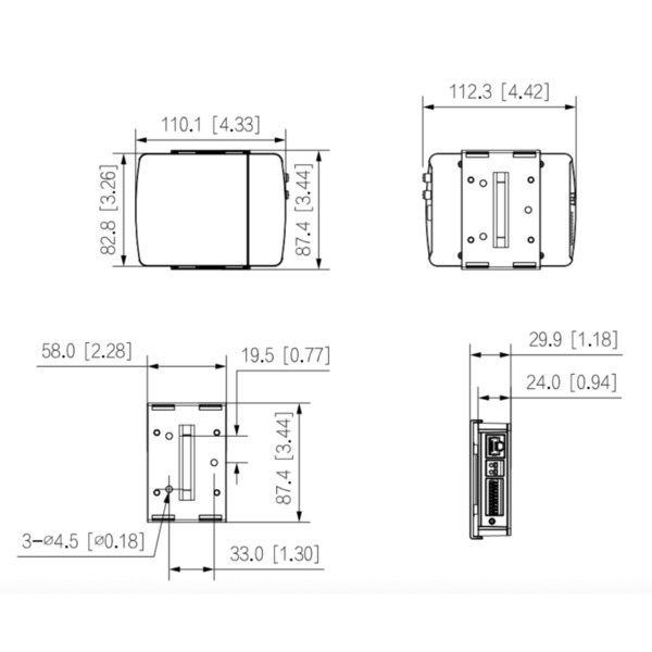Dahua IPC-HUM8241E-E1-L5 Minicámara IP H265 Pinhole 2M WDR 2.8mm AUDIO E/S + Unidad principal AI (1)