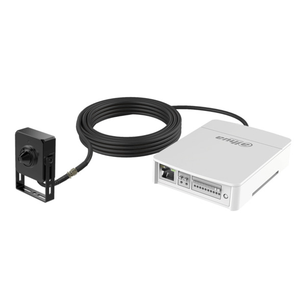 Dahua IPC-HUM8441-E1-L4 Minicámara IP H265 Pinhole 4M DN WDR 2.8mm IVS AUDIO E/S + Unidad principal AI