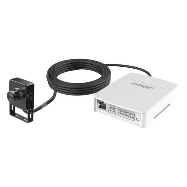 Dahua IPC-HUM8441-E1-L5 Minicámara IP H265 Pinhole 4M DN WDR 2.8mm IVS AUDIO E/S + Unidad principal AI