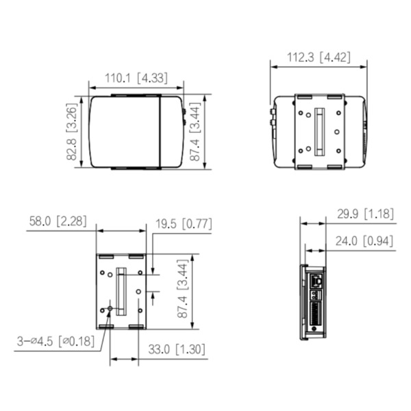 Dahua IPC-HUM8441E-E1-L1 Minicámara IP H265 Pinhole 4M WDR 2.8mm AUDIO E/S + Unidad principal AI (2)