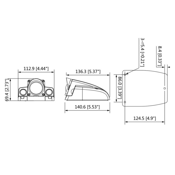 Dahua IPC-MBW4431-AS-H-0360B Cámara IP Móvil H265 4M WDR IR30m 3.6mm IK10 IP67 IP6K9K PoE AUDIO E/S (1)