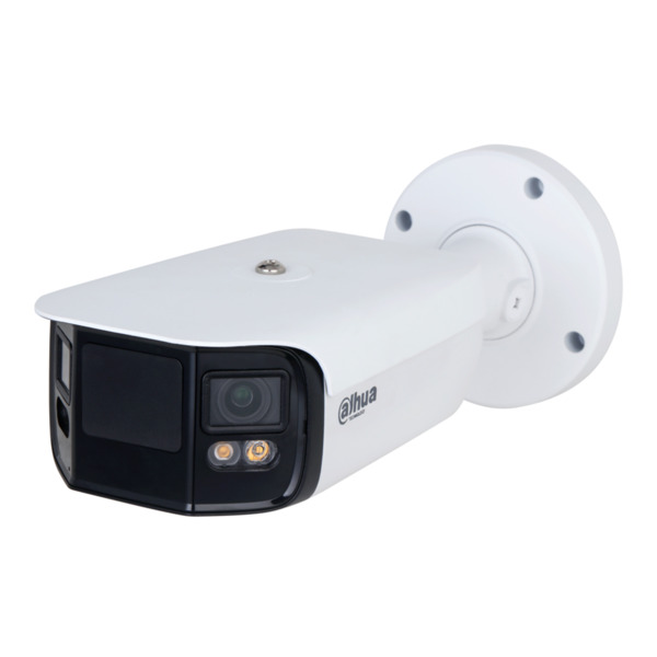 Dahua IPC-PFW5849-A180-E2-ASTE Tubular IP H265 2x4M DUAL-LENS SPLICING FULL COLOR WDR140dB Starlight IR40m 3.6mm IP67 ePoE SD AU